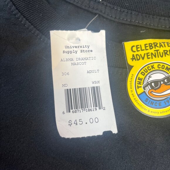 The Duck Company University Of Alabama Tshirt Roll Tide Elephant Black Medium Ne - Picture 8 of 8